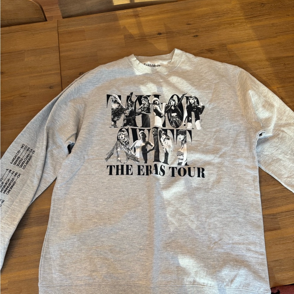 Gray women’s eras tour crew neck